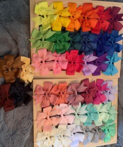 Mybigqueen 40Pcs 3'' Baby Hair Bows For Girls Grosgrain Boutique bow Clips For Teens Toddlers Kids Children infants 33 81hXmUe97L