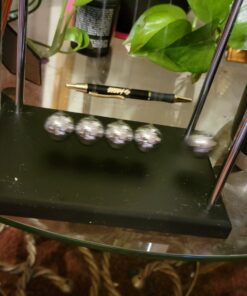 PowerTRC Newtons Cradle Balance Balls 7 1/4" | Science Physics Gadget | Desk Toys & Accessories 29 81haqCdvhSL