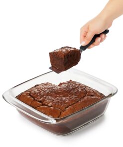 OXO Good Grips Stainless Steel Cut and Serve Turner, Black Stainless Steel Turner 27 81harAvjiL