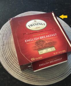 Twinings English Breakfast Black Tea, 100 Individually Wrapped Tea Bags, Smooth, Flavourful, Robust, Caffeinated 100 Count (Pack of 1) 39 81hbfqNlWkL