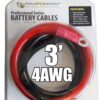 Power Bright 4-AWG3 4 AWG Gauge 3-Foot Professional Series Inverter Cables 1000-1500 watt 3 FT 4AWG 16 81hcHistJnL