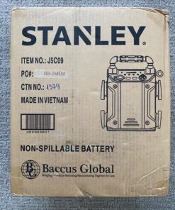 STANLEY J5C09 Portable Power Station Jump Starter 1000 Peak Amp Battery Booster, 120 PSI Air Compressor, USB Port, Battery Clamps 1,000 Peak Amps 68 81hdI6sNqiL