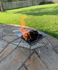 Quick Grill Medium: Original Folding Charcoal BBQ Grill Made from Stainless Steel/Carrying Bag for Backpacking Included / 41 81hdfmtNmcL