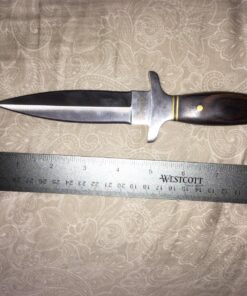 MTech USA – Fixed Blade Knife – Satin Finish Stainless Steel Blade, Brown Wood Handle with Stainless Steel Bolster, Includes Nylon Sheath - Hunting, Camping, Survival, Tactical – MT-20-03 52 81heYbfpW4L