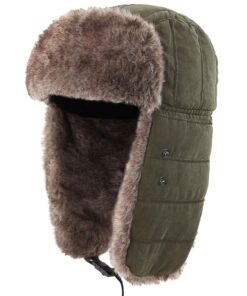 Connectyle Trooper Trapper Hat Warm Winter Hats Hunting Hat with Mask Ear Flaps Large Army Green 21 81hf8vXeXyL