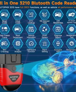 Alternative view of AUTOPHIX 3210 Bluetooth OBD2 Scanner Enhanced Wireless Car Code Readers Auto Scan Tools Diagnostic Scanner with Battery Performance Test Check Engine Light Exclusive APP for iPhone, iPad & Android