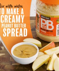 PBfit All-Natural Peanut Butter Powder, Powdered Peanut Spread From Real Roasted Pressed Peanuts, 8g of Protein, 30 Ounce (Pack of 1) 26 81hgNUuHFL
