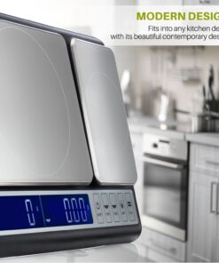 Smart Weigh Culinary Kitchen Scale 10 kilograms x 0.01 Grams, Digital Food Scale with Dual Weight Platforms for Baking, Cooking, Food, and Ingredients 40 81hi5jAmr7L