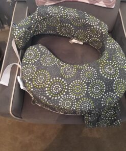 My Brest Friend Original Nursing Pillow | Ergonomic Breastfeeding Pillows | Supports Both Mom & Baby | Breastfeeding Essentials | Handy Side Pocket, Double Straps & Removable Cover, Fireworks Grey/Yellow Fireworks 39 81hiLIFYUzL 1