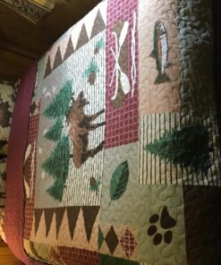 Greenland Home Moose Lodge Quilt Set, King, Natural 36 81hijF6ueL