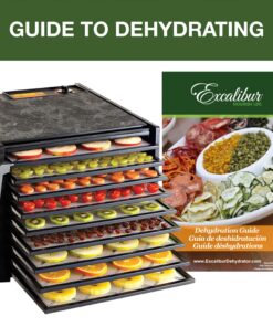 Excalibur 3900B Electric Food Dehydrator Machine with Adjustable Thermostat Accurate Temperature Control and Fast Drying, 9 tray, Black 25 81hkGdOfwrL