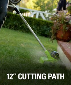 Greenworks 40V 12" Cordless String Trimmer, 2.0Ah Battery and Charger Included 12" Trimmer (2.0Ah) 33 81hl6FwndFS