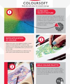 Derwent Colored Pencils, ColourSoft Pencils, Drawing, Art, Metal Tin, 72 Count (0701029) 72 Count (Pack of 1) 30 81hm1QFZ9pS