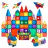 Children Hub 60pcs Magnetic Tiles Set - 3D Magnet Building Blocks - Premium Quality Educational Toys for Your Kids - Upgraded Version with Strong Magnets - Creativity, Imagination, Inspiration 49 81hmdwr4WyL