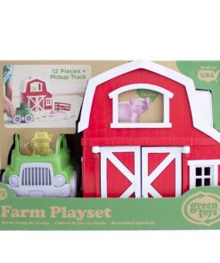 Green Toys Farm Playset - 13 Piece Pretend Play, Motor Skills, Language & Communication Kids Role Play Toy. No BPA, phthalates, PVC. Dishwasher Safe, Recycled Plastic, Made in USA, Red, Pack of 1 32 81hn4B92rsL