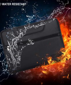 ENGPOW Expanding File Folder with Portable-Handle Document Organizer Briefcase Business Filing Bag A4 and Letter Size 13 Pockets Labels Zipper Closure Fireproof Non-Itchy Silicone Coated 19 81hnlHrneSL