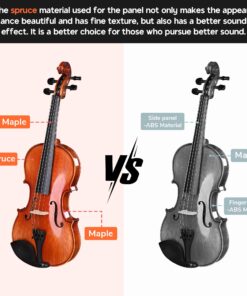 Alternative view of Vif Full Size 4/4 Violin Handmade Stradivari 1721 Copy German Style Fiddle Case Bow Music Hobby with Bag 4/4 & Polishing