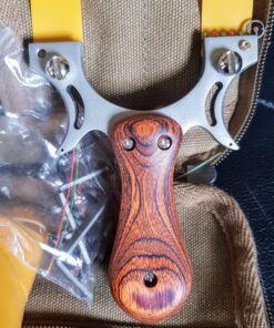 D&Q Slingshot High Velocity Catapult with 10 Pcs Flat Bands Powerful Professional Sling Shot with Aiming Points for Adult Shooting Fishing Hunting Competition 27 81hoLfziO1L