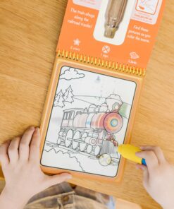 Melissa & Doug On the Go Water Wow! Reusable Water-Reveal Activity Pads, 2-pk, Vehicles, Animals - Party Favors, Stocking Stuffers, Travel Toys For Toddlers, Mess Free Coloring Books For Kids Ages 3+ Bundle: Vehicles, Animals 32 81hp427P7tL 1