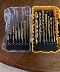 DEWALT Titanium Nitride Coated Drill Bit Set, Pilot Point, 21-Piece (DW1361) 21-Piece Drill Bit Set 36 81hpfdonL