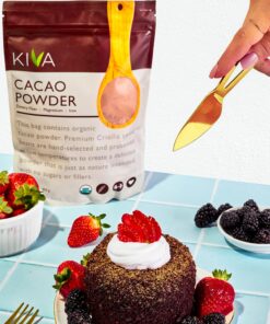 Kiva Raw Organic Cacao Powder (Unsweetened Cocoa - Dark Chocolate Powder) / 1 POUND, Made from the BEST tasting PREMIUM Criollo Cacao Beans - KETO and PALEO Friendly 22 81hqg9HIUL