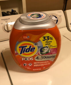 Tide PODS 4 in 1 with Downy, Laundry Detergent Soap PODS, April Fresh Scent, 73 Count, Packaging May Vary 25 81htZDrrERL