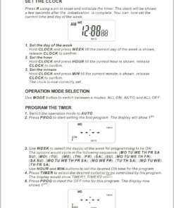BN-LINK Digital Timer Outlet 24-Hour Programmable Digital Outlet Timer with 2 Independent Outlets 3-Prong Mini Indoor Easy Set Stackable Plug-in for Lights Lamps Fans Accurate 8A/1000W 1/3HP 3 prong 42 81huHQfMymL