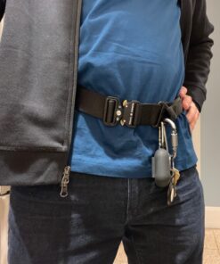 FAIRWIN Men's Tactical Belt, Rigger Belt, Utility Web Nylon Novelty Work Belt for Men Black S(Waist 30''-36''Width 1.5'') 23 81hvVQIn4XL