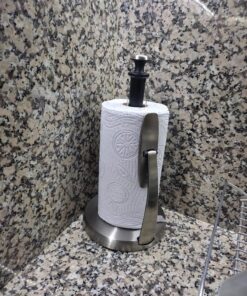 OXO Good Grips SimplyTear Paper Towel Holder - Stainless Steel (Silver & Black) 39 81hvkeO9Y7L 2