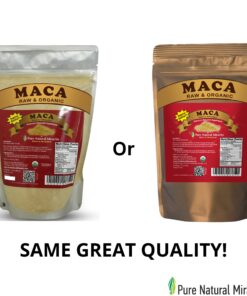 Pure Natural Miracles Maca Root Powder Organic -1 Pack of 16 oz - Raw Superfood for Men & Women - Premium Peruvian Quality - Helps Boost Energy & Stamina 25 81hvsmoEHsL