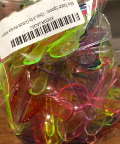 Mini Taster Spoons - Clear Plastic - Blue, Pink, Green, Yellow, Orange - 150 Pack by Outside the Box Papers 20 81hwSR6HKWL