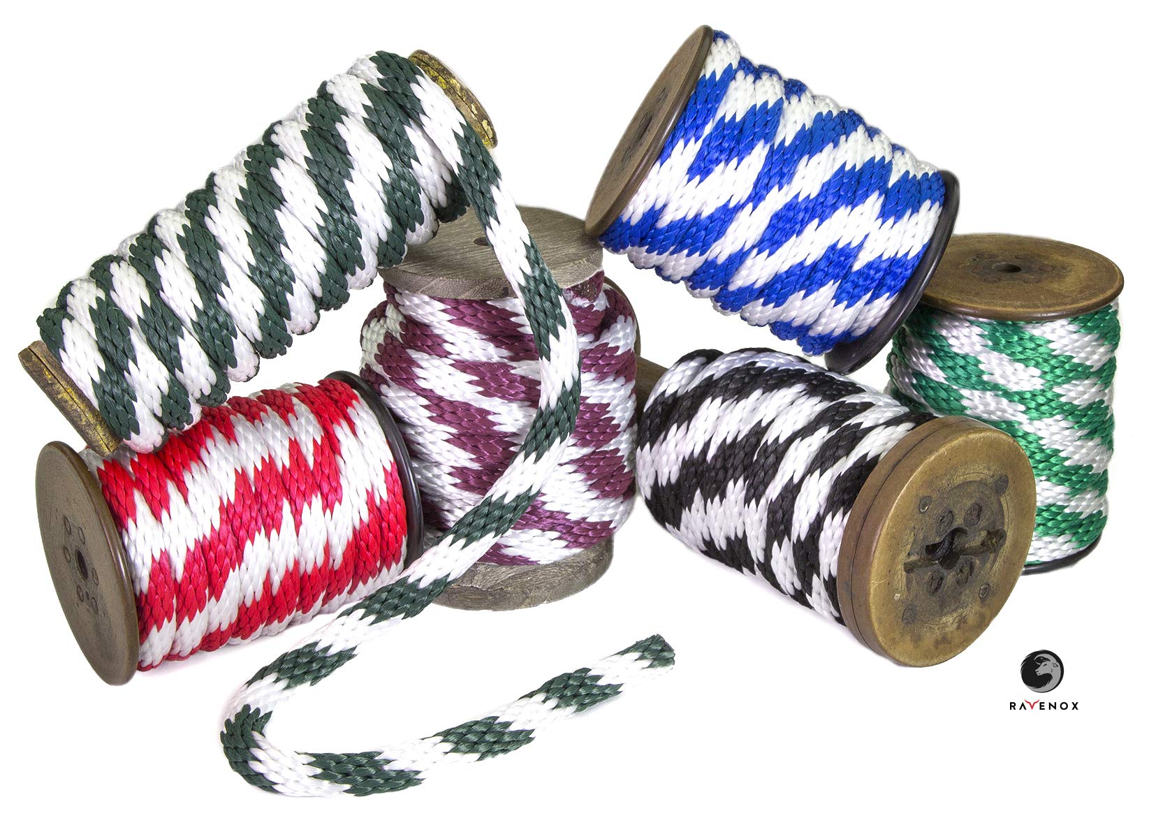 Ravenox Solid Braid Utility Rope | Made in the USA | All Purpose Solid Braid MFP Derby Cord for Crafts, Sports, Landscaping, Horse Tack, Pets & Décor | Dozens of Colors & Diameters of Rope by the Foot 3/8 Inch x 1000 Feet Black 6 Ravenox Solid Braid Utility Rope | Made in the USA | All Purpose Solid Braid MFP Derby Cord for Crafts, Sports, Landscaping, Horse Tack, Pets & Décor | Dozens of Colors & Diameters of Rope by the Foot 3/8 Inch x 1000 Feet Black - Image 6