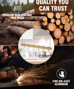 Cooks Standard NC-00269 Standard, Single Bar, 36-Inch Ceiling Mounted Wooden Pot Rack, Brown 25 81i0JWs64dL