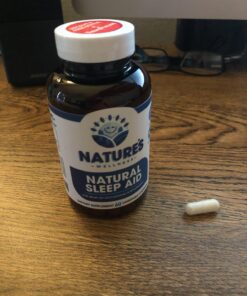 Premium Natural Sleep Aid for Adults - Effective Relief - Non Habit Forming - Wake Up Feeling Refreshed - Proprietary Blend with Melatonin, Tryptophan, Magnesium, Valerian, Chamomile & More - 60 Veg 26 81i1WUWAMQL