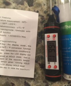 Savoury USA Cooking Thermometer - Digital Thermometer - Food Thermometer - Meat Thermometer - Instant Read Thermometer - Best Thermometer for all Food, BBQ, Candy, Sugar, Grill and Liquid. 36 81i26vEn cL