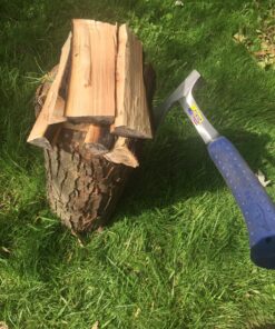 ESTWING Camper's Axe - 16" Hatchet with Forged Steel Construction & Shock Reduction Grip - E44A 16" (Inches) Blue 44 81i28DYr3qL 1