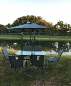 Classic Accessories Veranda Water-Resistant 108 Inch Rectangular/Oval Patio Table & Chair Set Cover, Outdoor Table Cover 108"L x 82"W x 23"H 36 81i3IazBvVL