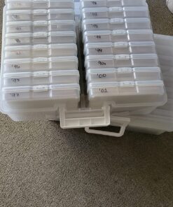 IRIS Extra Large 4" x 6" Photo and Embellishment Craft Keeper, 2 Pack, Clear 46 81i4u R8m6L