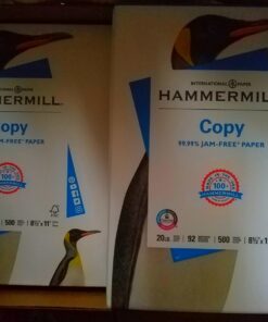 Hammermill Printer Paper, 20 Lb Copy Paper, 8.5 x 11 - 8 Ream (4,000 Sheets) - 92 Bright, Made in the USA 8 Ream | 4000 Sheets Letter (8.5x11) 66 81i5bf4CupL