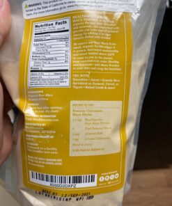 Healthworks Maca Powder Raw (16 Ounces / 1 Pound) | Certified Organic Flour Use | Keto, Vegan & Non-GMO | Premium Peruvian Origin | Breakfast, Smoothies, Baking & Coffee | Antioxidant Superfood 31 81i6277D QL 1