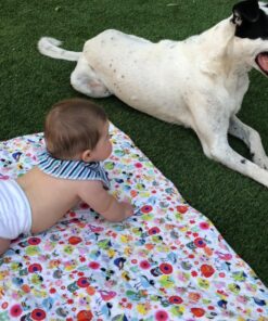 OsoCozy Unbleached Prefold Cloth Baby Diapers, Size 2 (15-30 lbs.), Soft, Absorbent, Durable 100% Natural Cotton, Our Top Selling Diaper Service Quality Prefolds, Unbleached Natural Color -6 Pack 29 81i6Y17e4FL