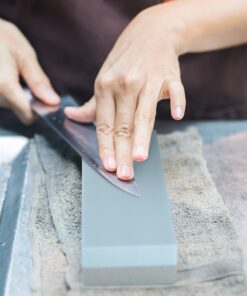 Whetstone Cutlery Sided, Gray Knife Stone-Dual 400/1000 Grit Wet Block-Sharpens and Polishes Sharp Tools and Kitchen, Hunting, and Pocket Knives by Whetstone, 1-Pack, Limestone 22 81i7lBvC0jL