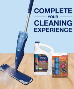 Bona Hardwood Floor Cleaner Spray Mop Cartridge - 34 fl oz - Unscented - Refillable - Residue-Free Floor Cleaning Solution for Bona Spray Mops for Wood Floors 15 81iA8SefEQL