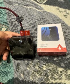 T-CORE Power Bank The Smallest and Lightest 10000mAh External Battery Ultra-Compact High-Speed Charging Technology Portable Charger for iPhone, Samsung Galaxy and More Black 53 81iBMu2SZYL