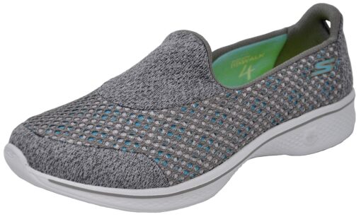 Skechers Women's Go Walk 4 Kindle Slip-On Shoe 6 Wide Grey