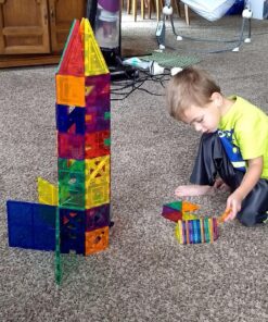 PicassoTiles® PT82 Creativity Set Magnet Building Tiles Clear Color Magnetic 3D Building Block - Creativity Beyond Imagination! Educational, Inspirational, Conventional, Recreational 31 81iHMxW8J3L