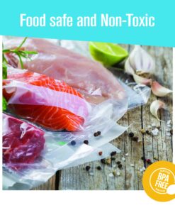 Houseables Vacuum Sealer Bags, Food Saver Rolls, Sous Vide Seal Bag, 8 & 11 Inch x 50 Ft Combo, 2 Pack, Large, Heavy Duty, Vaccum Sealed Roll, For Meal Storage, Vac Sealing Machine, Freezer, Reusable 8 x 50 & 11 x 50 22 81iI9BZv1L 2