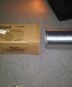 VIVOSUN 6 Inch 25 Feet Non-Insulated Flex Air Aluminum Ducting Dryer Vent Hose for HVAC Ventilation w/Two 6 Inch Stainless Steel Clamps 6" x 25FT Silver 32 81iItQfSMcL