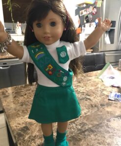 Emily Rose 18 Inch Doll Jr Junior Girl Scout Inspired Uniform Clothes Outfit | Gift-Boxed! | Compatible with 18" American Girl Dolls 32 81iKZT5WyXL