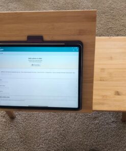 BIRDROCK HOME Bamboo Laptop Bed Tray with Multi-Position Adjustable Tilt Surface | Storage Drawer | Fits Laptops Up to 15" | Tablets Up to 9.6" | Natural | Work from Home | Computer Lap Tray 55 81iKxnRDPtL